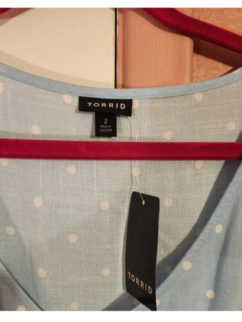 TORRID Blue Polka Dot Dress - Picture 4 of 4